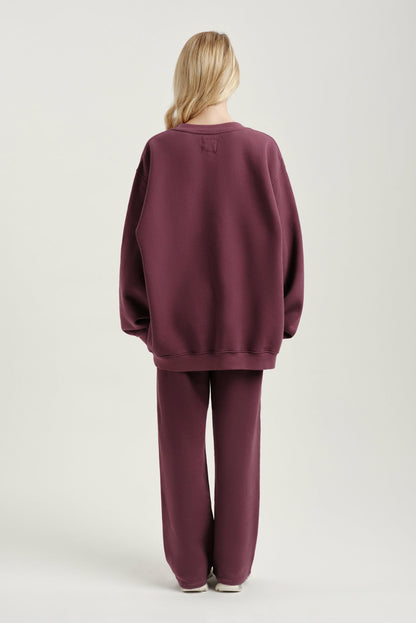 SET ACTIVE MIDWEIGHT SWEATS STAPLE SET CREWNECK - ROSEBUD