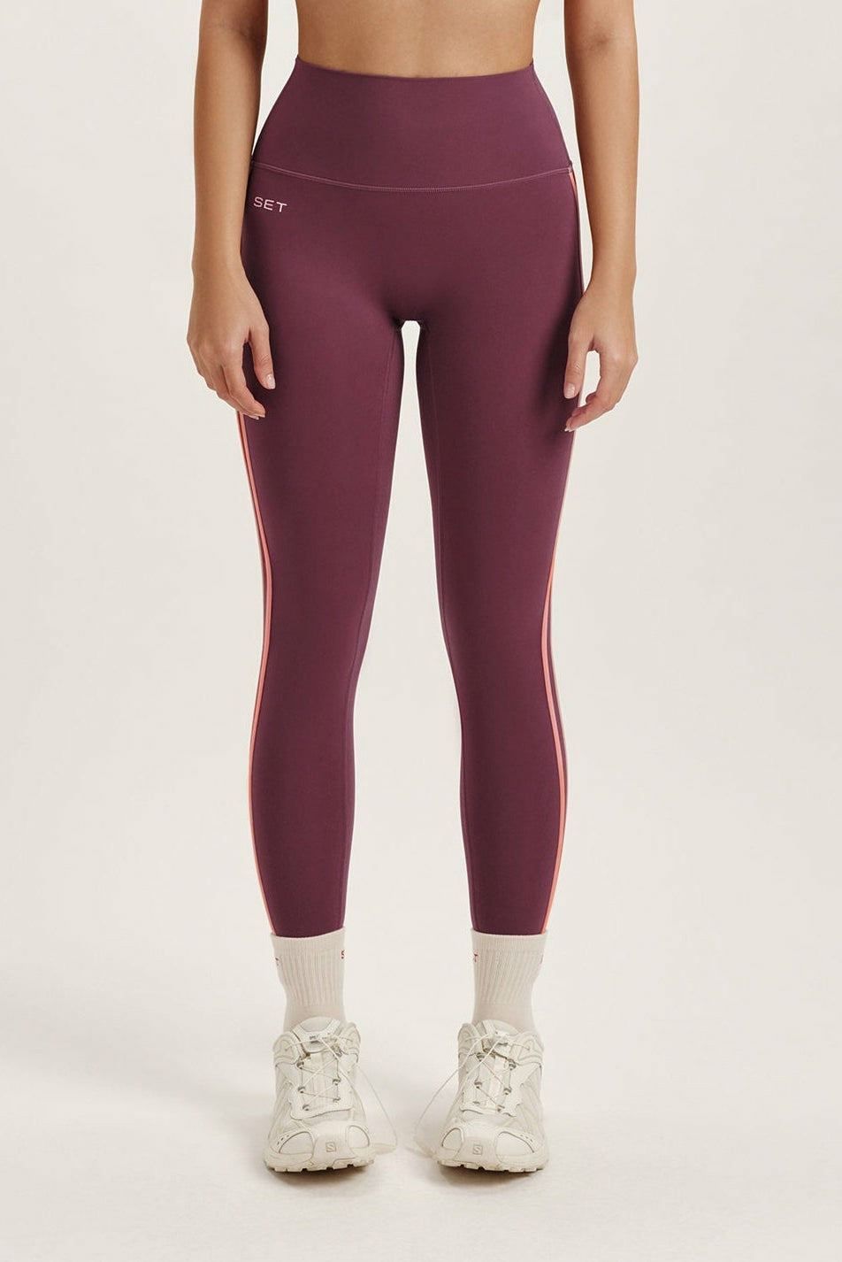 SET ACTIVE BREATHE 1.0 STRIKE LEGGINGS - ROSEBUD