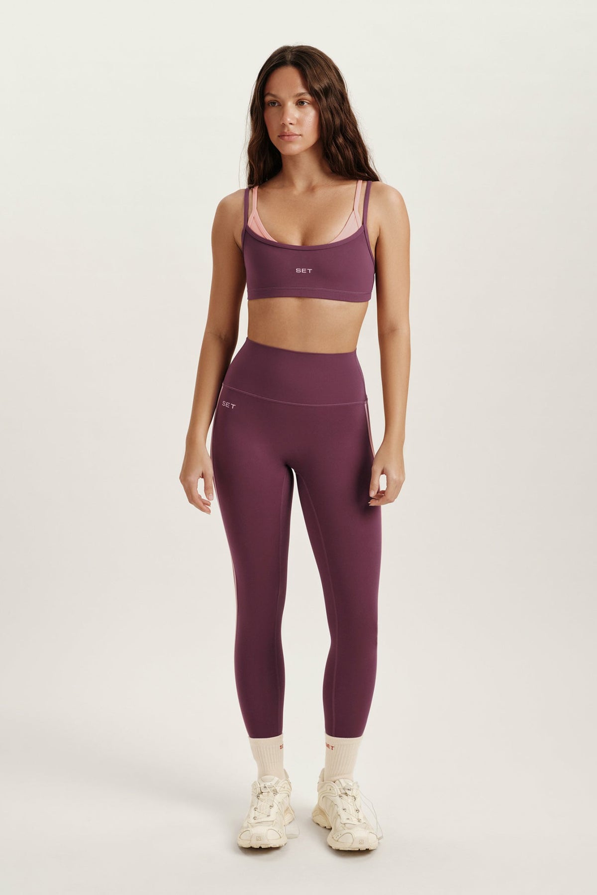 SET ACTIVE BREATHE 1.0 LAYERED MOVE BRA - ROSEBUD