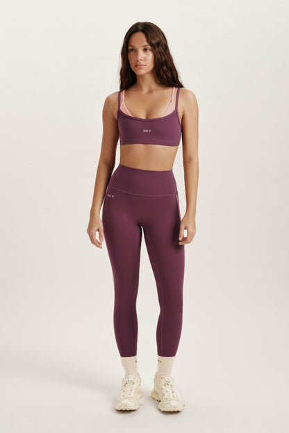 SET ACTIVE BREATHE 1.0 LAYERED MOVE BRA - ROSEBUD