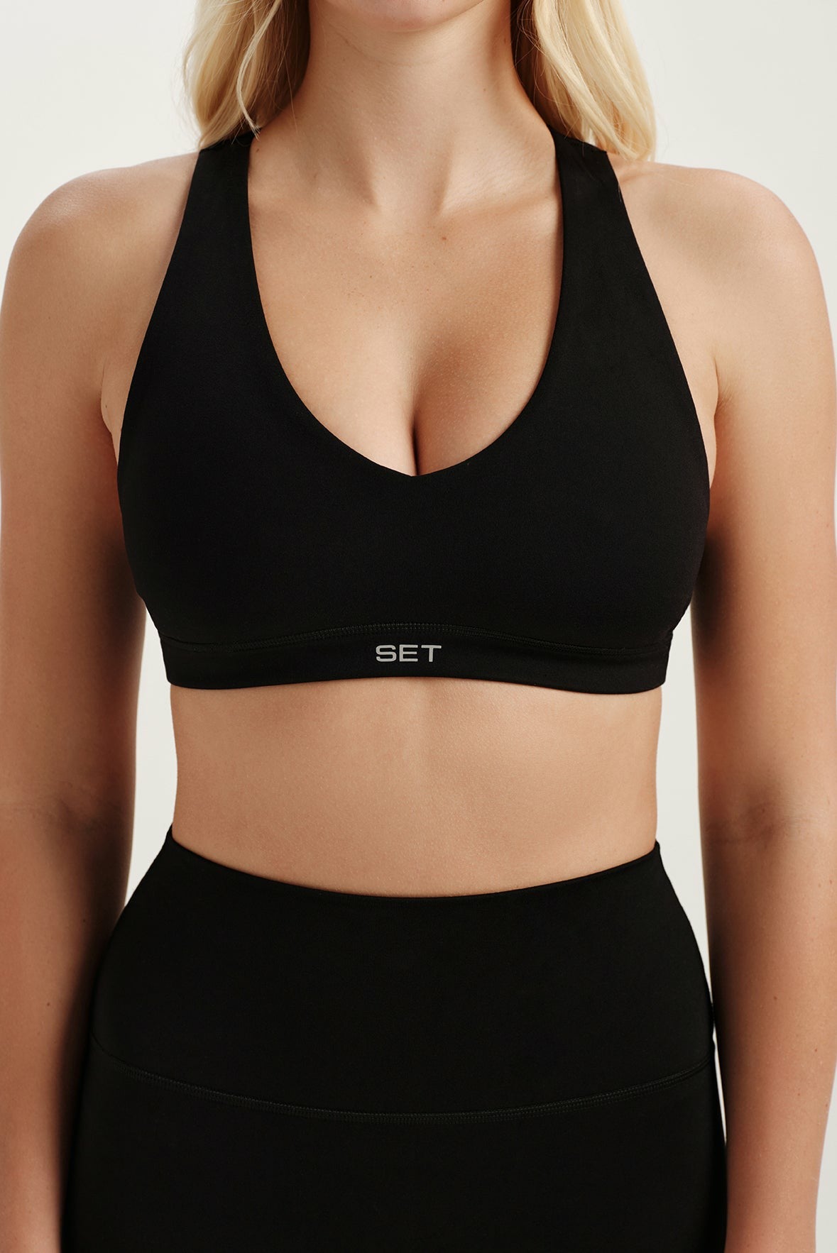 SET ACTIVE SPORTBODY® SPORTY VAULT BRA - ONYX