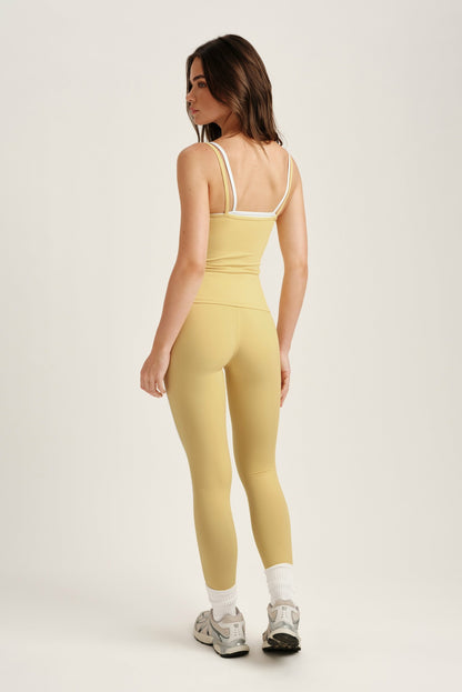 SET ACTIVE BREATHE 1.0 LAYERED MOVE TANK - BUTTER