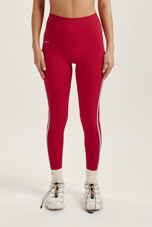 SET ACTIVE SPORTBODY® SPORTY STRIPE LEGGINGS - VERSE