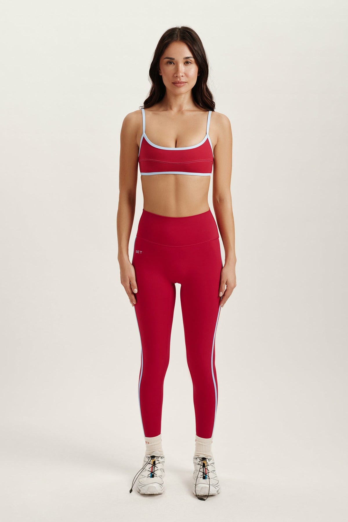 SET ACTIVE SPORTBODY® SPORTY STRIPE LEGGINGS - VERSE