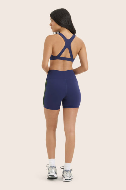 SET ACTIVE SPORTBODY® SPORTY DUO STRIPE SHORTS - LAKE