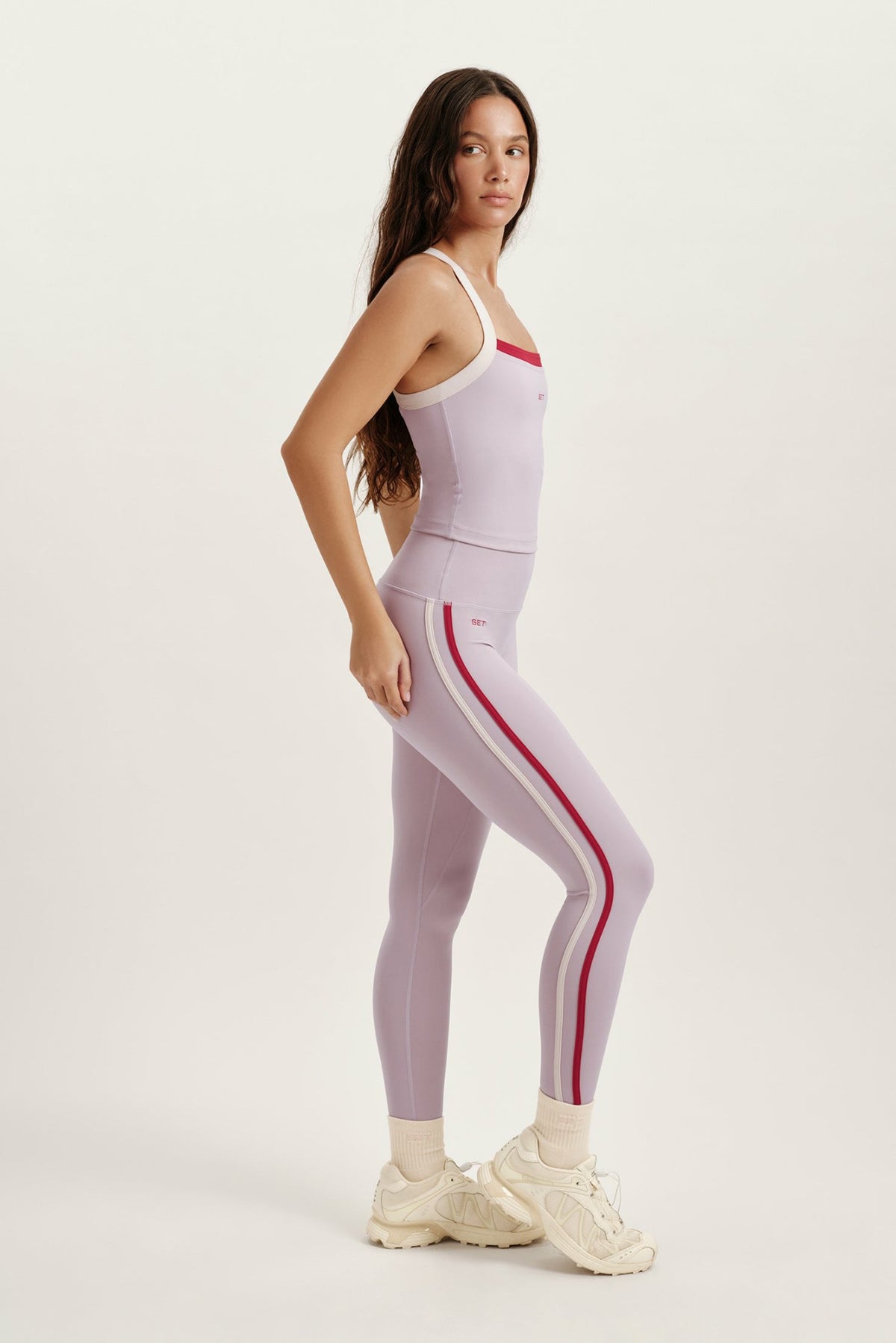 SET ACTIVE LUXFORM® LUX DUO STRIPE LEGGINGS - SONNET