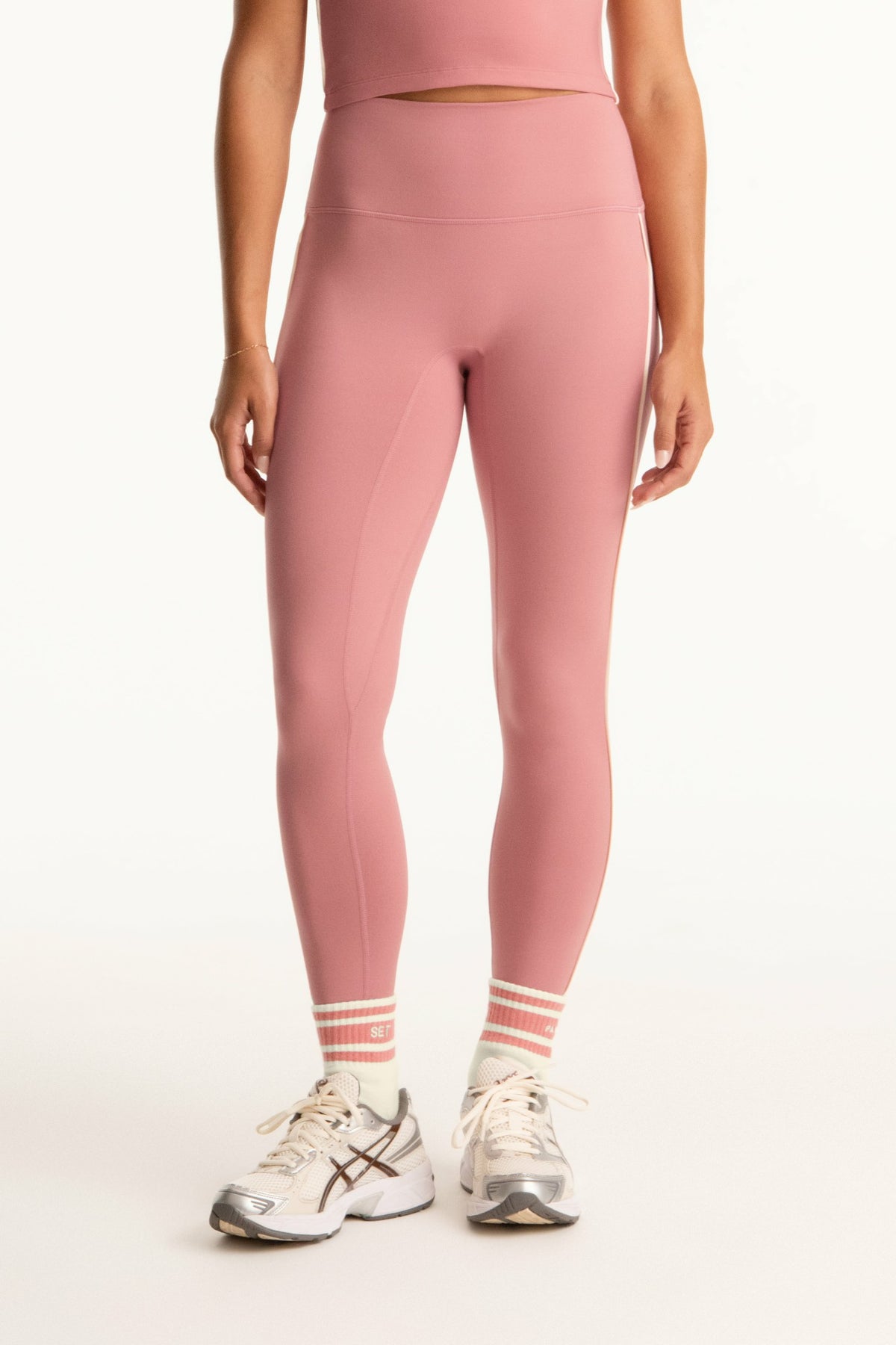 SET ACTIVE FORMCLOUD® CLOUD PARKE PIPE HIGH-RISE LEGGINGS - BAKED 1.0