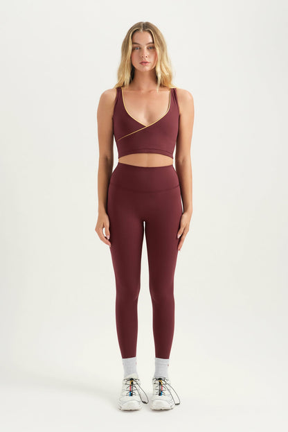 SET ACTIVE BREATHE 1.0 CONTRAST WRAP TANK - SAHARA