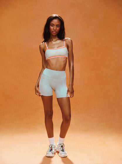 SET ACTIVE SPORTBODY® SPORTY DUO STRIPE SHORTS - TROPICS