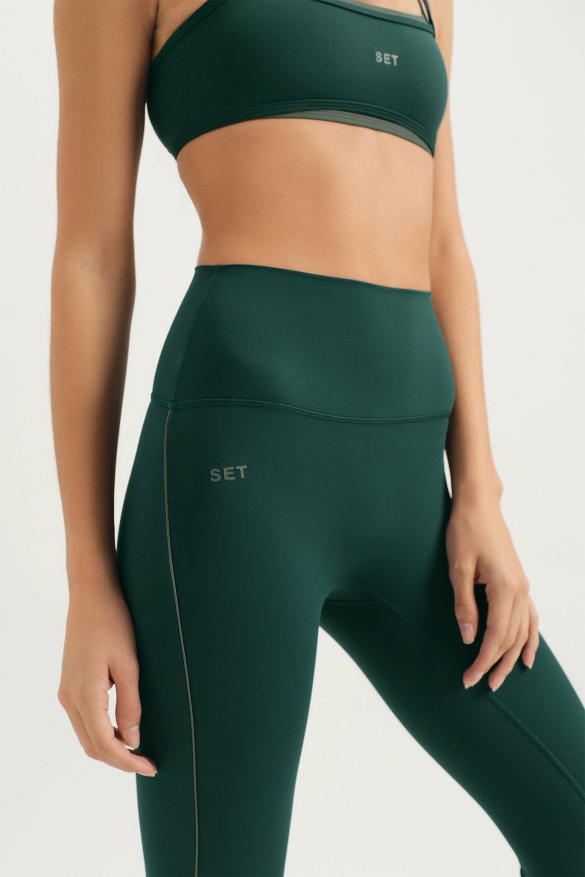 SET ACTIVE SPORTBODY® SPORTY PIPE LEGGINGS - NOCTURNAL