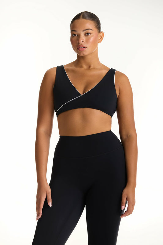 SET ACTIVE BREATHE 1.0 CONTRAST WRAP BRA - ORCA