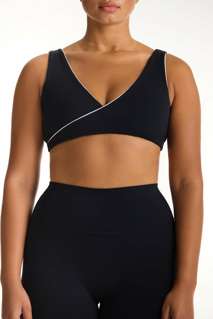 SET ACTIVE BREATHE 1.0 CONTRAST WRAP BRA - ORCA
