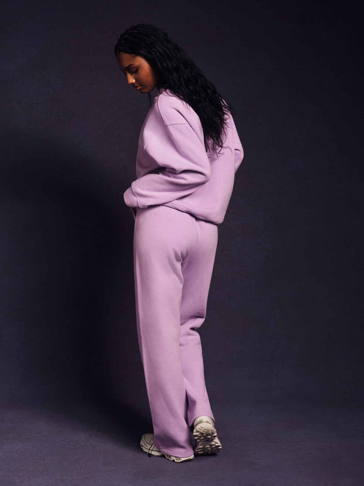 SET ACTIVE MIDWEIGHT SWEATS STAPLE STRAIGHT LEG SWEATPANTS - BUTTERCREAM