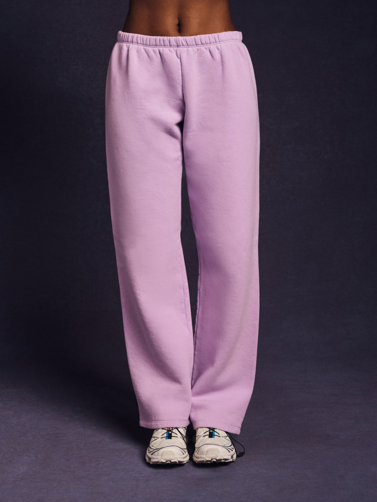 SET ACTIVE MIDWEIGHT SWEATS STAPLE STRAIGHT LEG SWEATPANTS - BUTTERCREAM