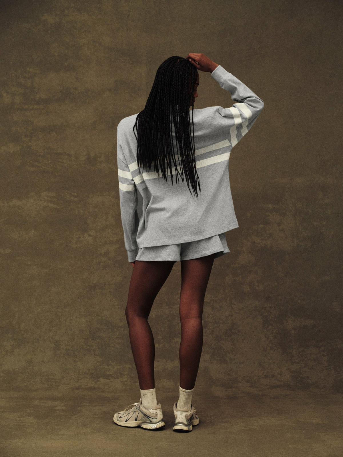 SET ACTIVE HEAVY COTTON EASY STRIPE LONG SLEEVE - WORN