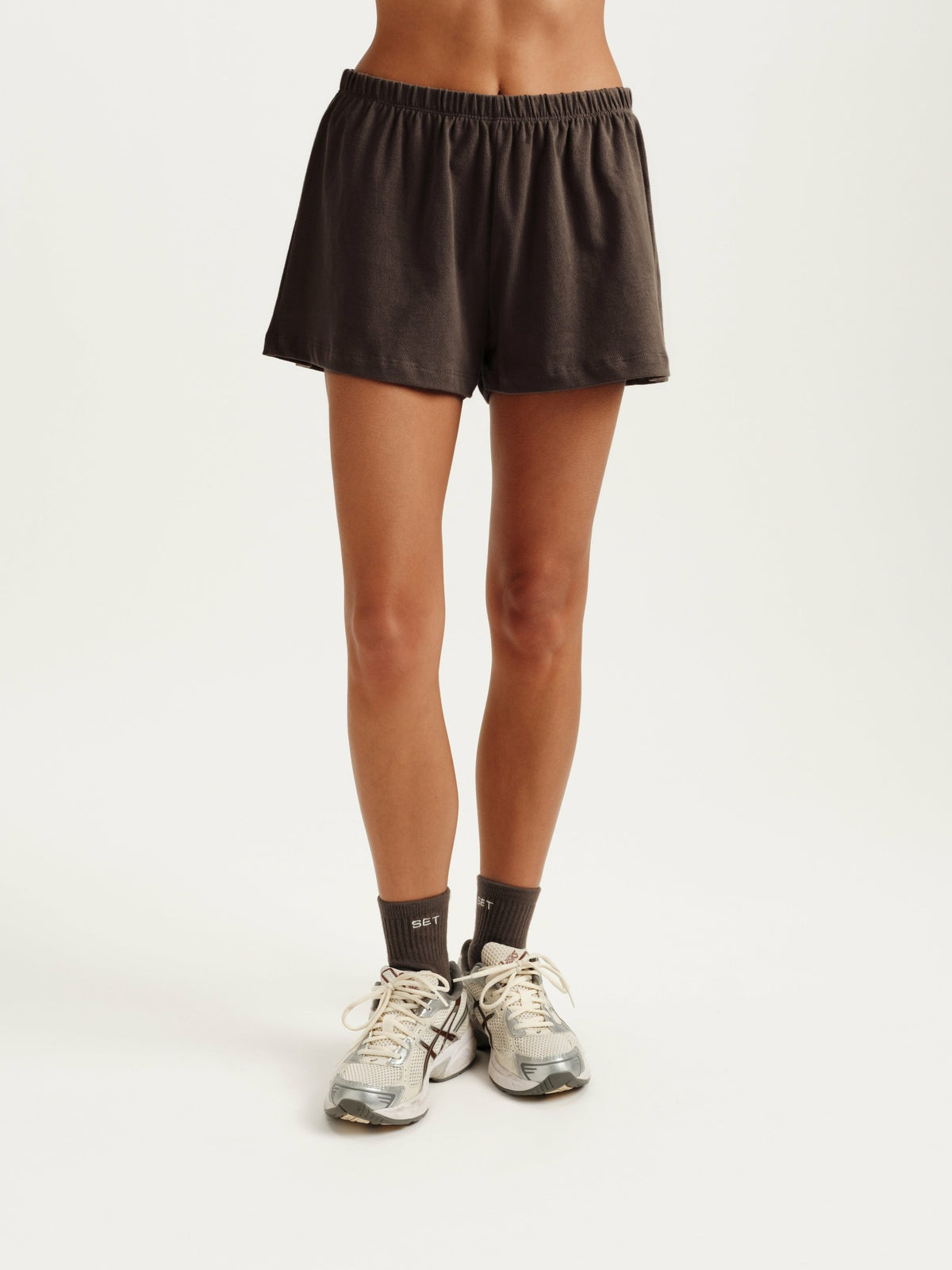 SET ACTIVE HEAVY COTTON EASY SHORTS - GRAIN