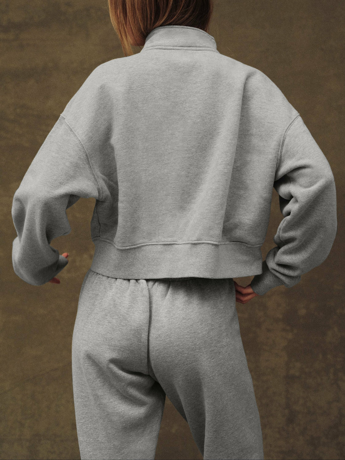 SET ACTIVE MIDWEIGHT SWEATS STAPLE STRAIGHT LEG SWEATPANTS - FOG HEATHER GREY