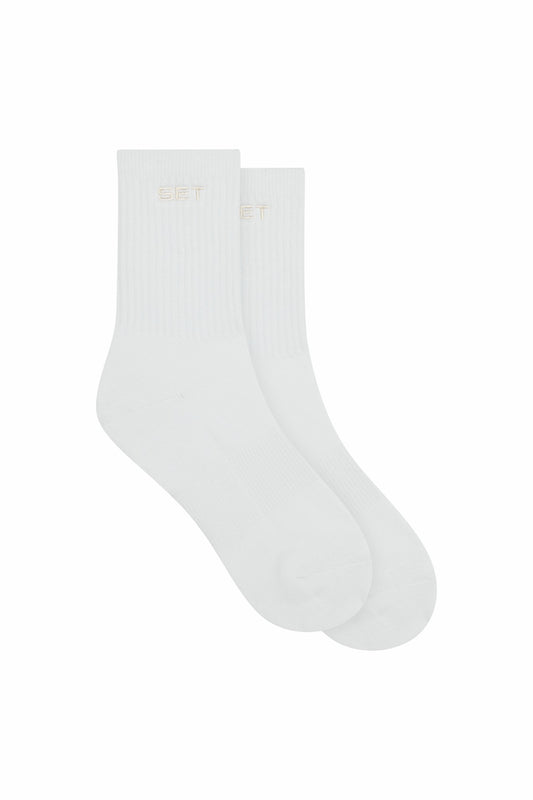 SET ACTIVE SET SOCKS - WHITE/BLANC