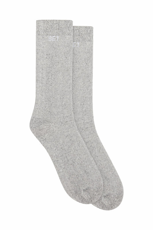 SET ACTIVE SET SWEATSHIRT SOCK - STONE HEATHER GREY