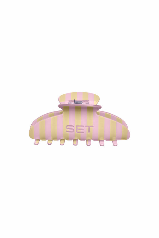 SET ACTIVE SET STRIPE CLAW CLIP - TAFFY