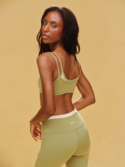 SET ACTIVE FORMCLOUD® CLOUD STRIPE TRAINING BRA - PIÑA