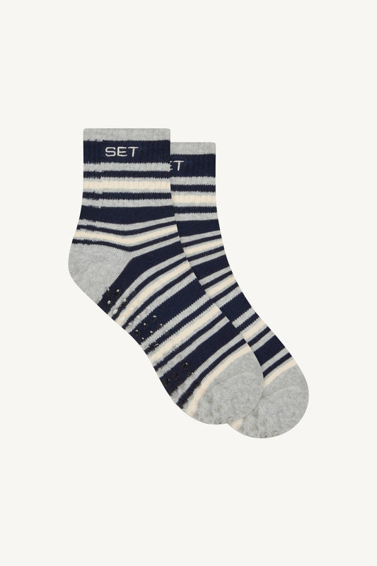 SET ACTIVE SET STRIPE SHORTY GRIP SOCKS - ANALOG