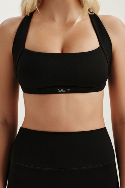 SET ACTIVE FORMCLOUD® CLOUD CROSSBACK BRA - ONYX
